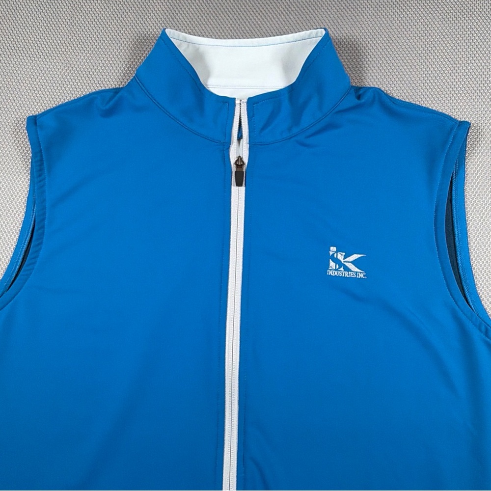 Peter Millar Galway Vest Men's XL Blue Stretch Golf Wicking